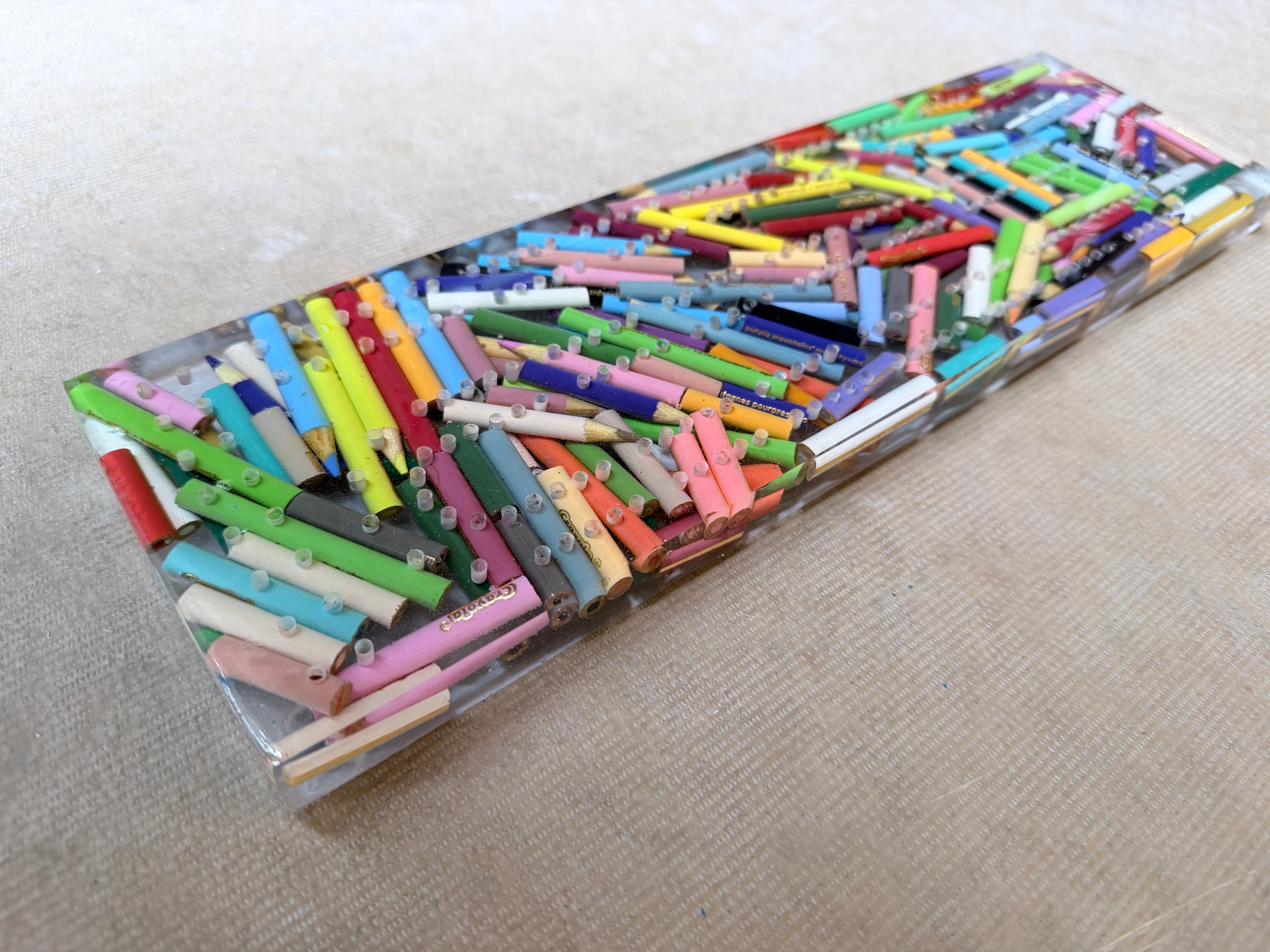 Color Pencil Cribbage Board