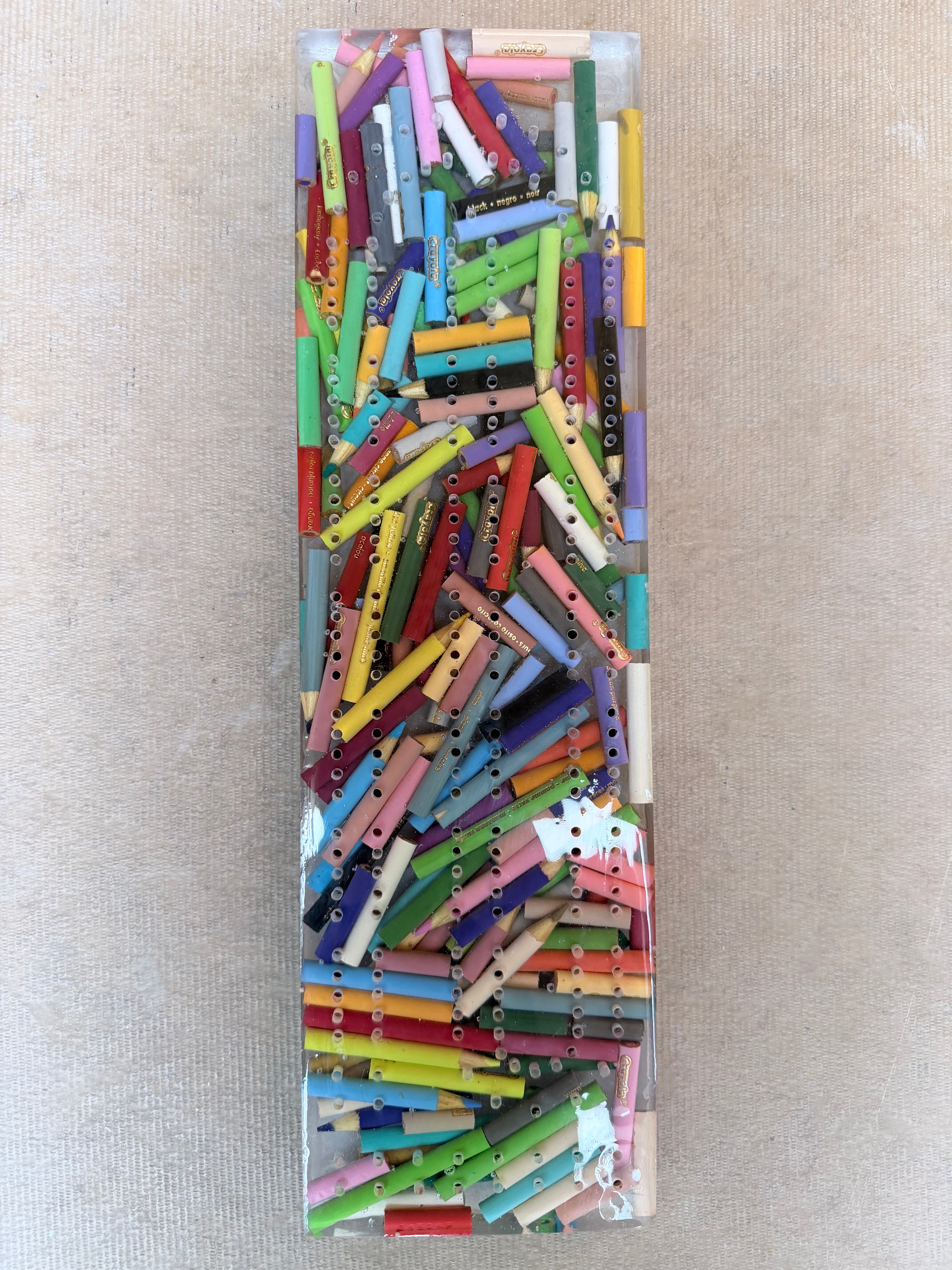 Color Pencil Cribbage Board