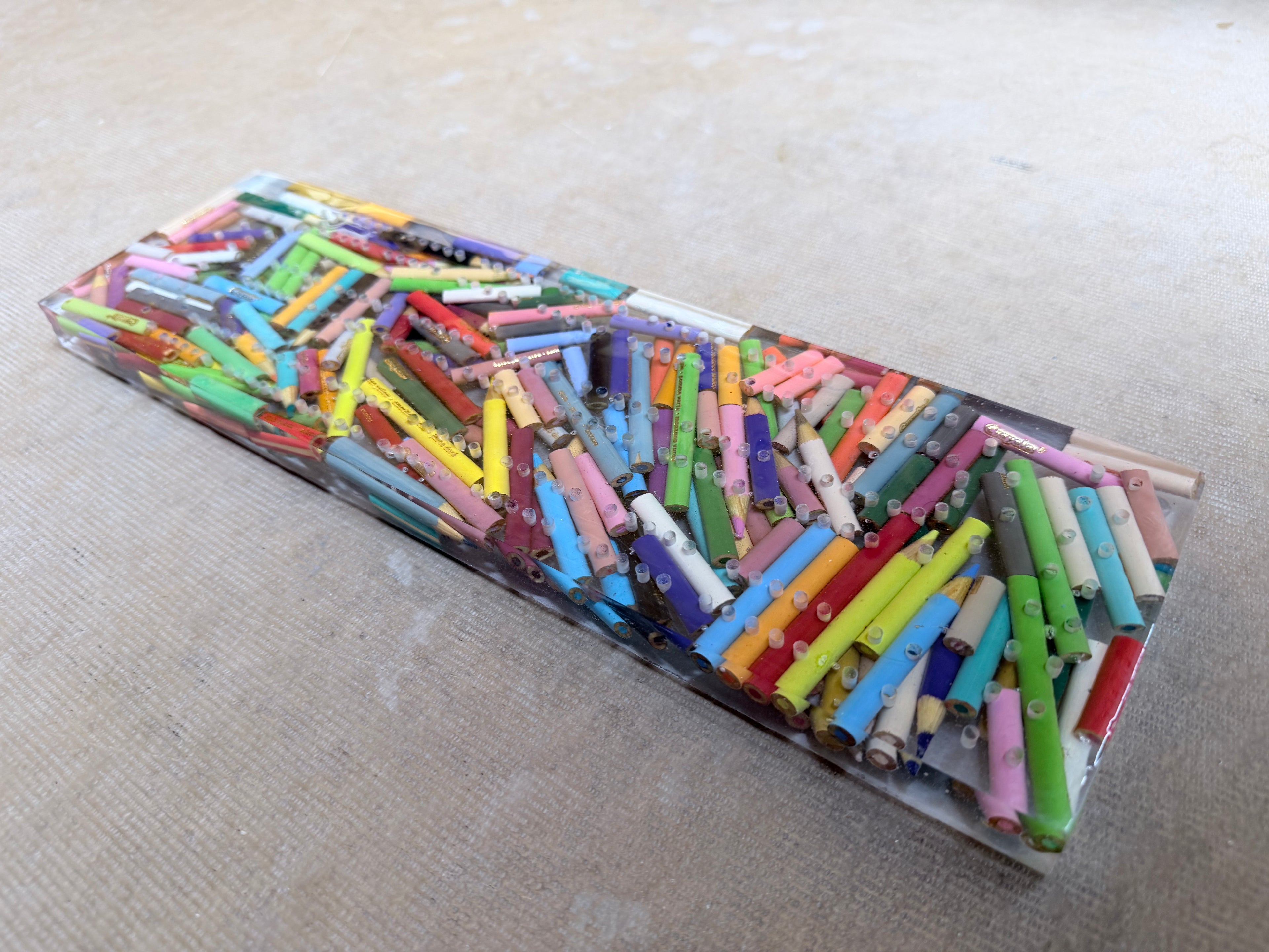 Color Pencil Cribbage Board
