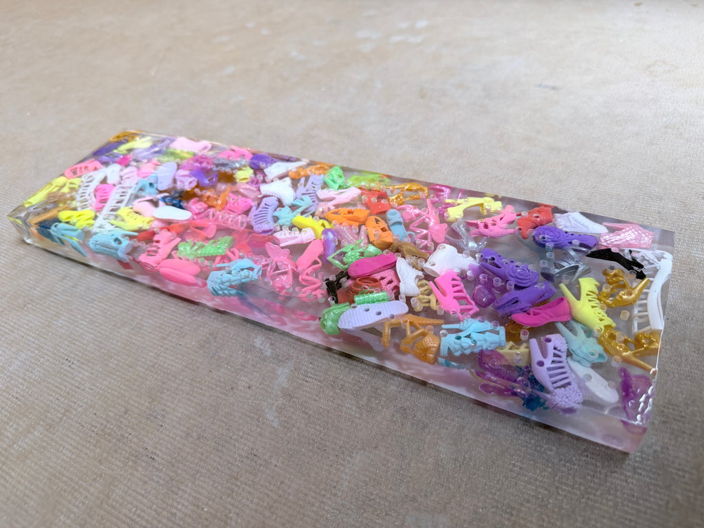 Doll Shoe Cribbage Board