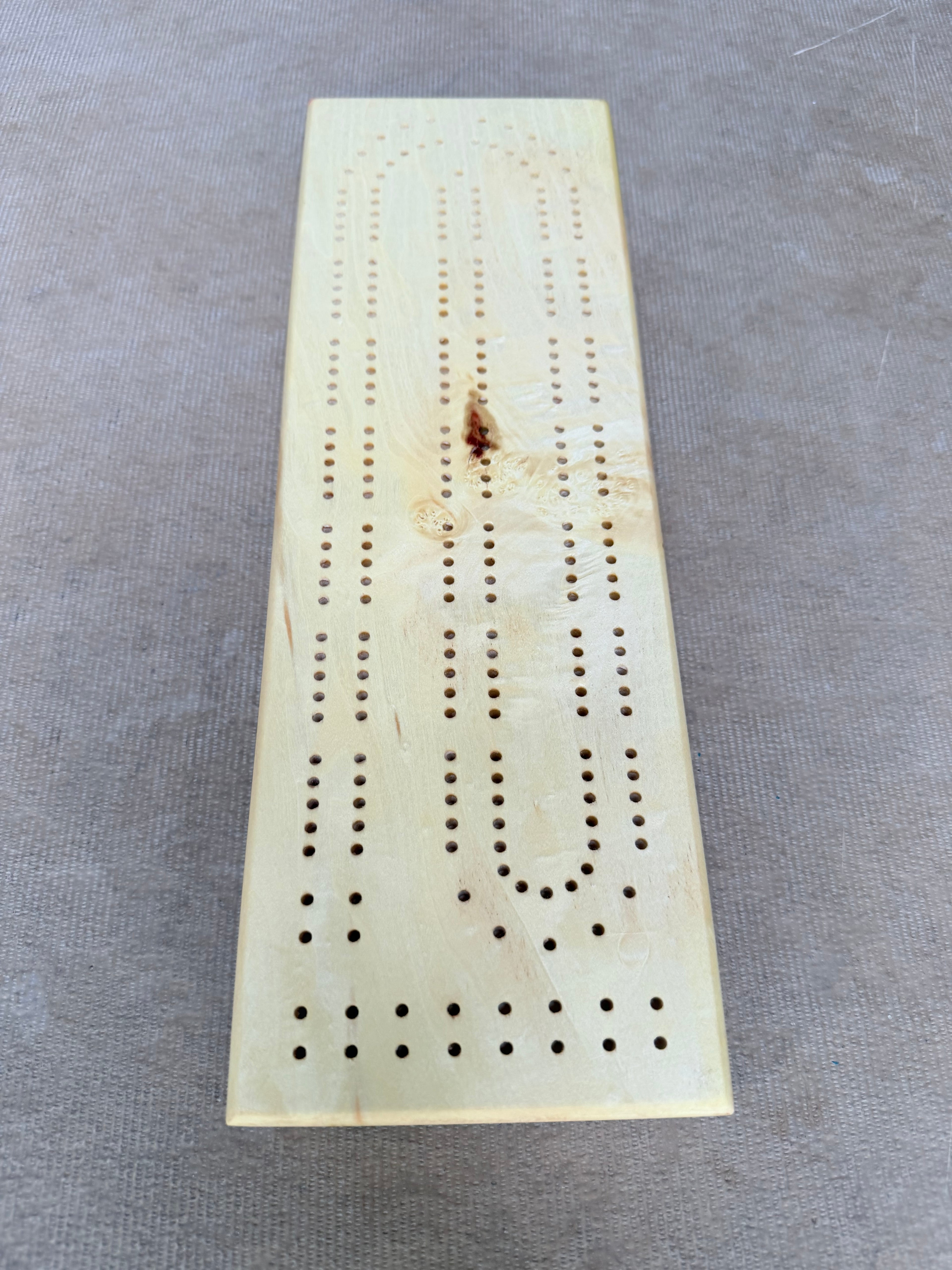 Classic Box Elder Cribbage Board 3