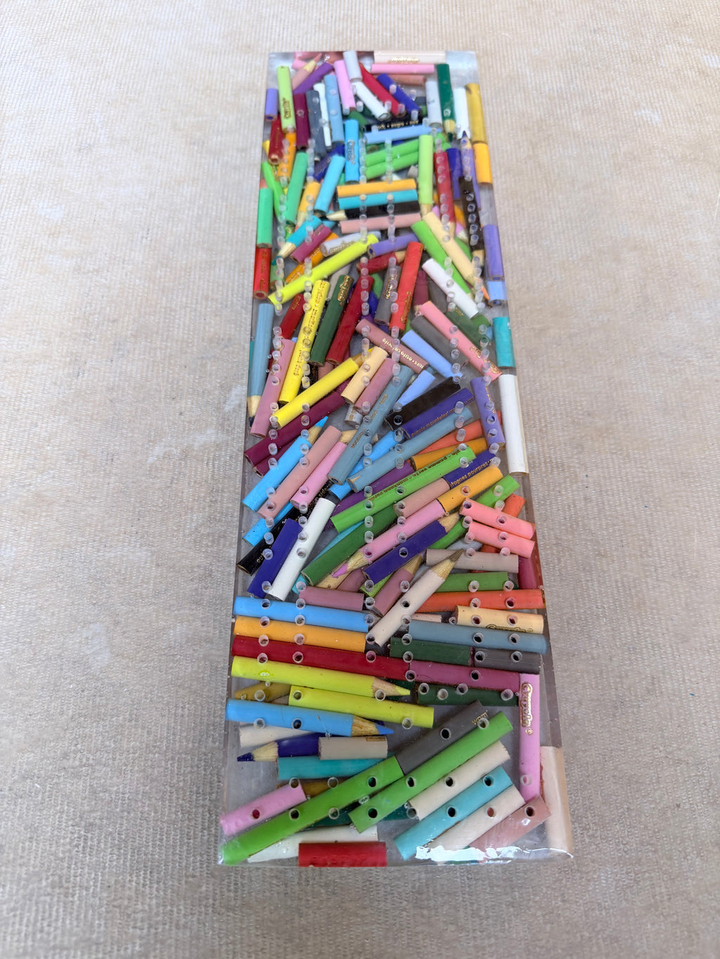 Color Pencil Cribbage Board