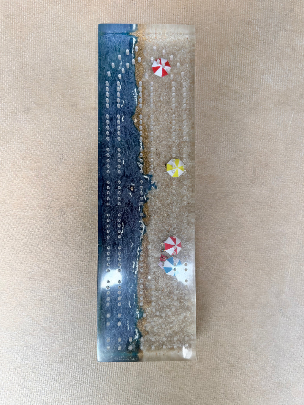 Beach Day Cribbage Board