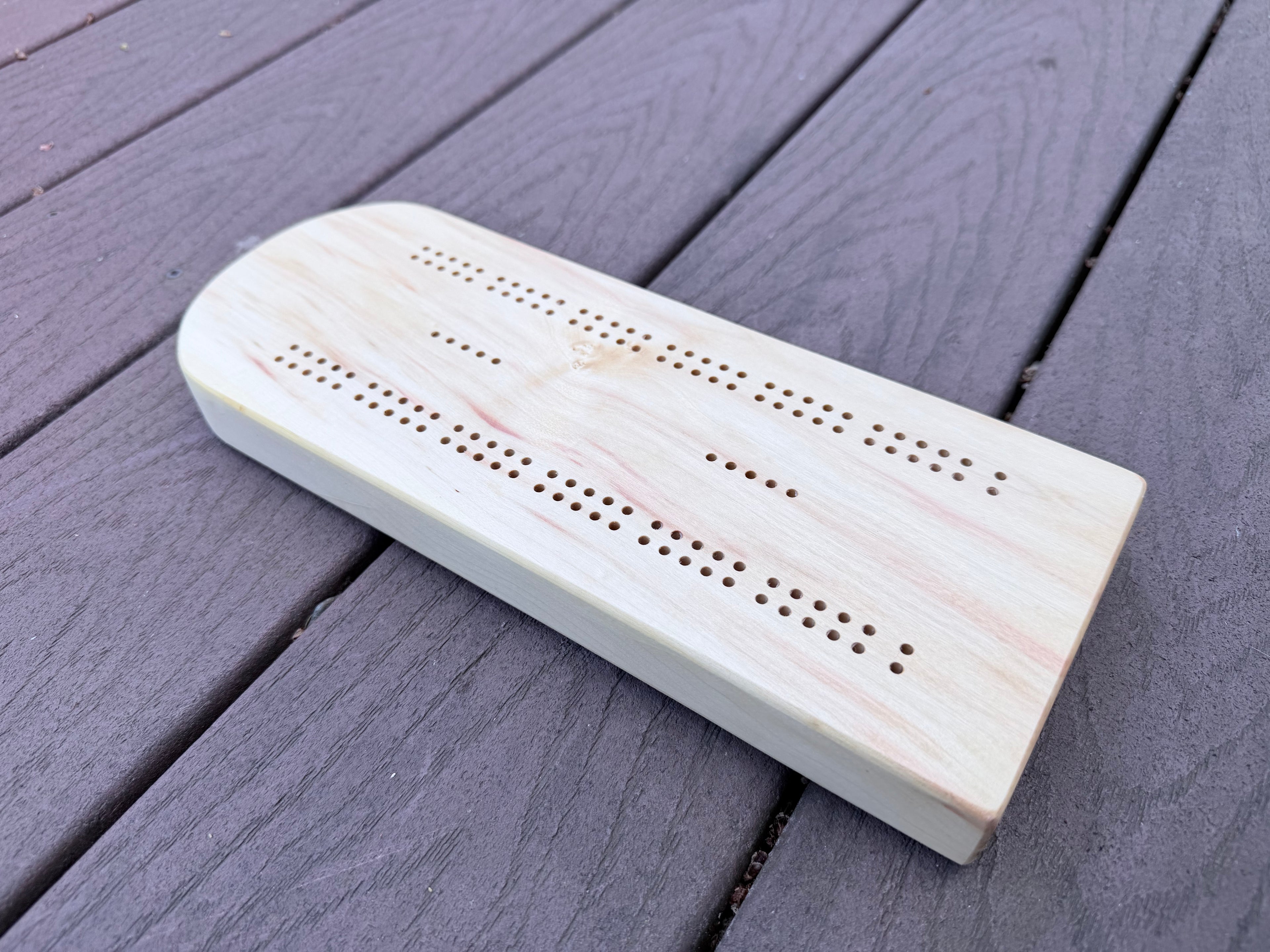 Classic Boxelder Cribbage Board 2