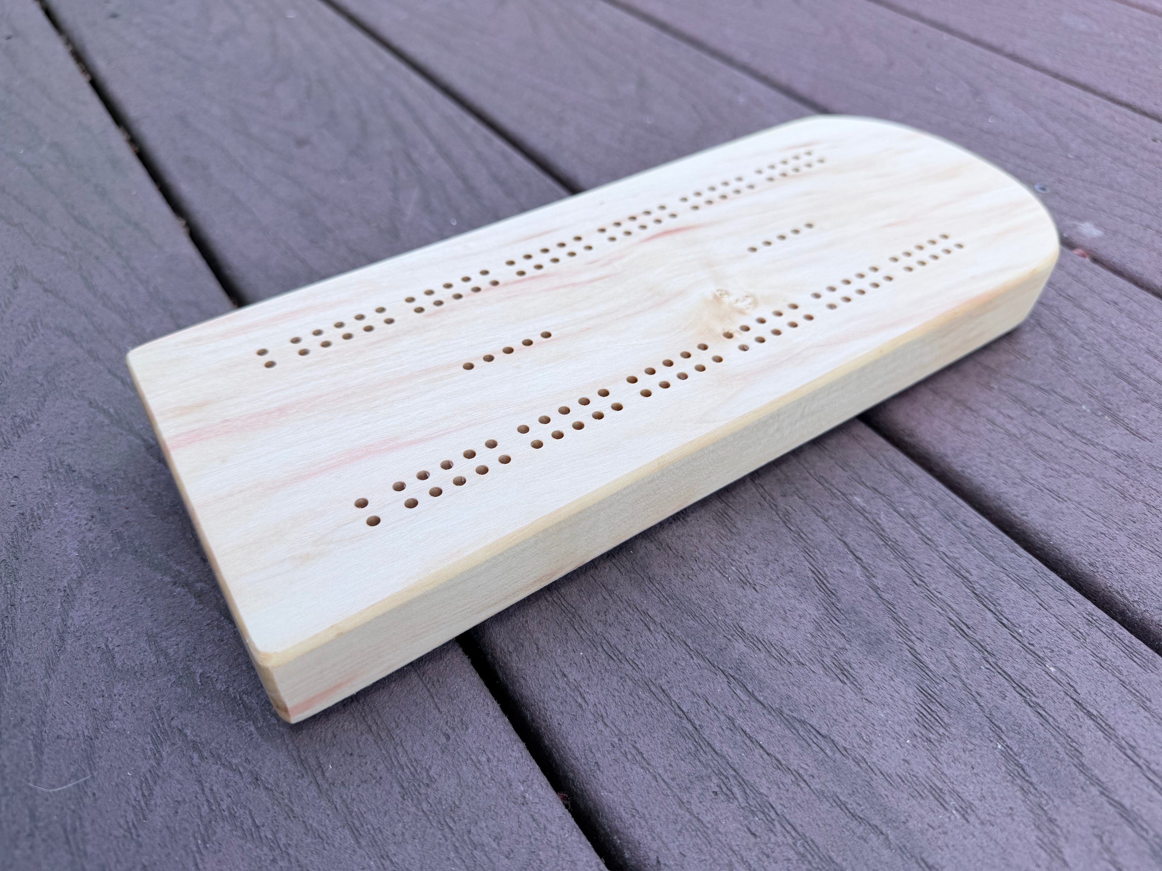 Classic Boxelder Cribbage Board 2