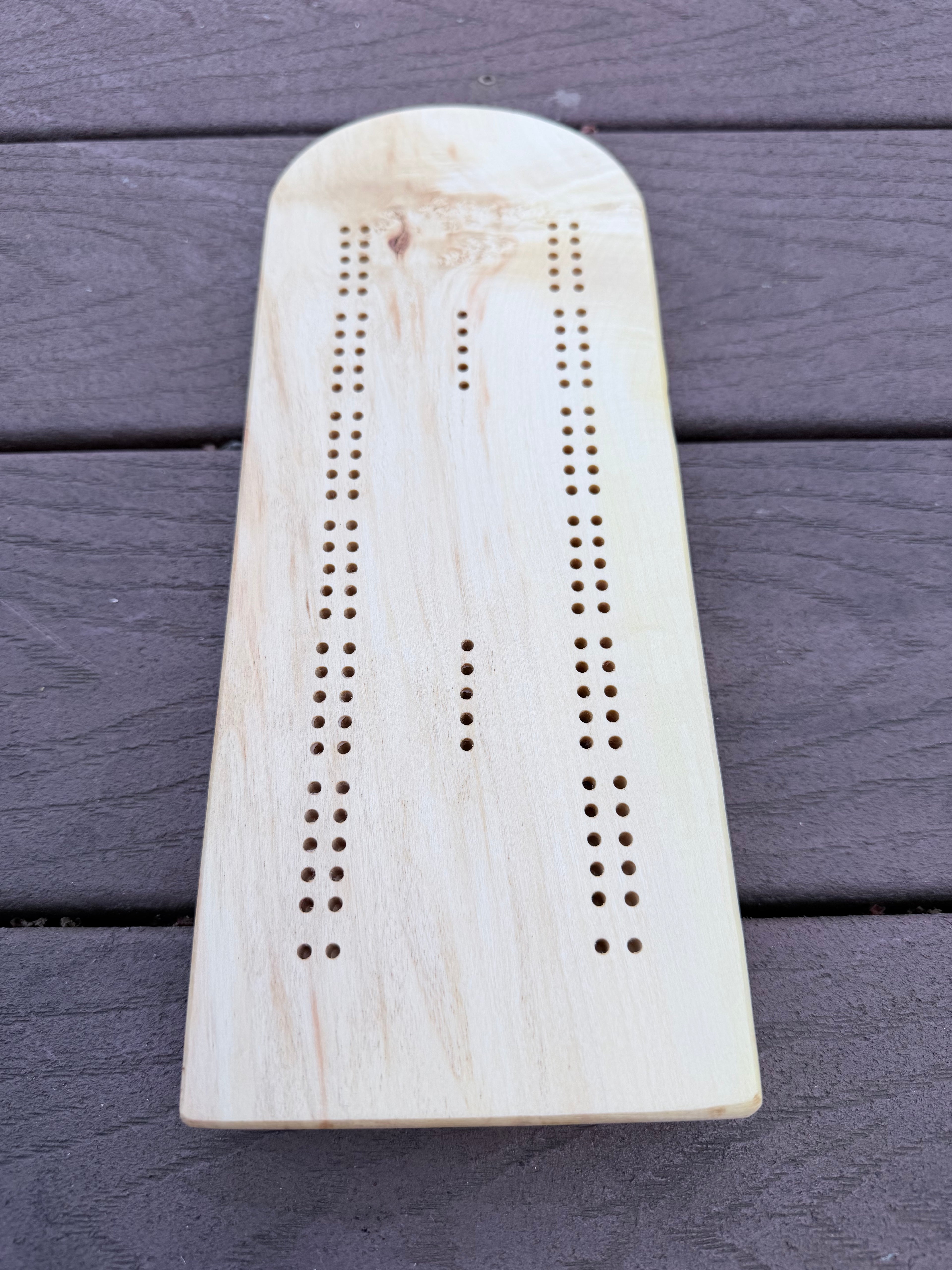 Classic Boxelder Cribbage Board 1