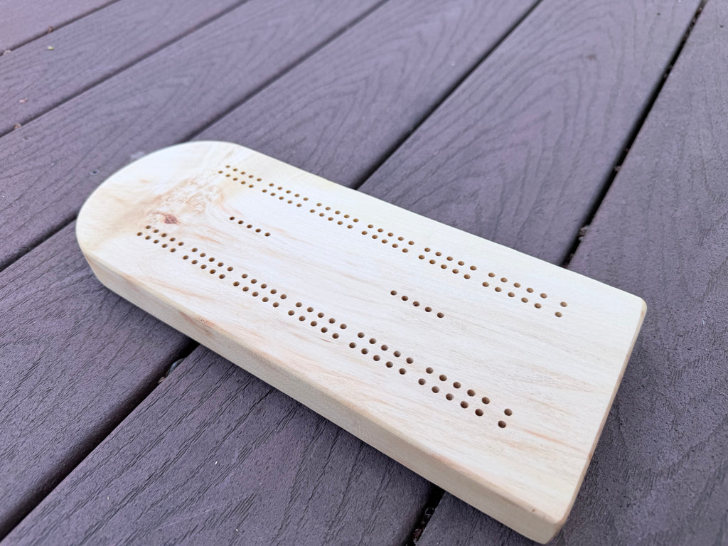 Classic Boxelder Cribbage Board 1