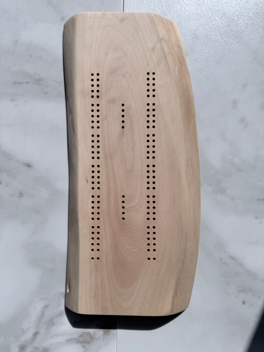 Sycamore 60-Hole Cribbage Board