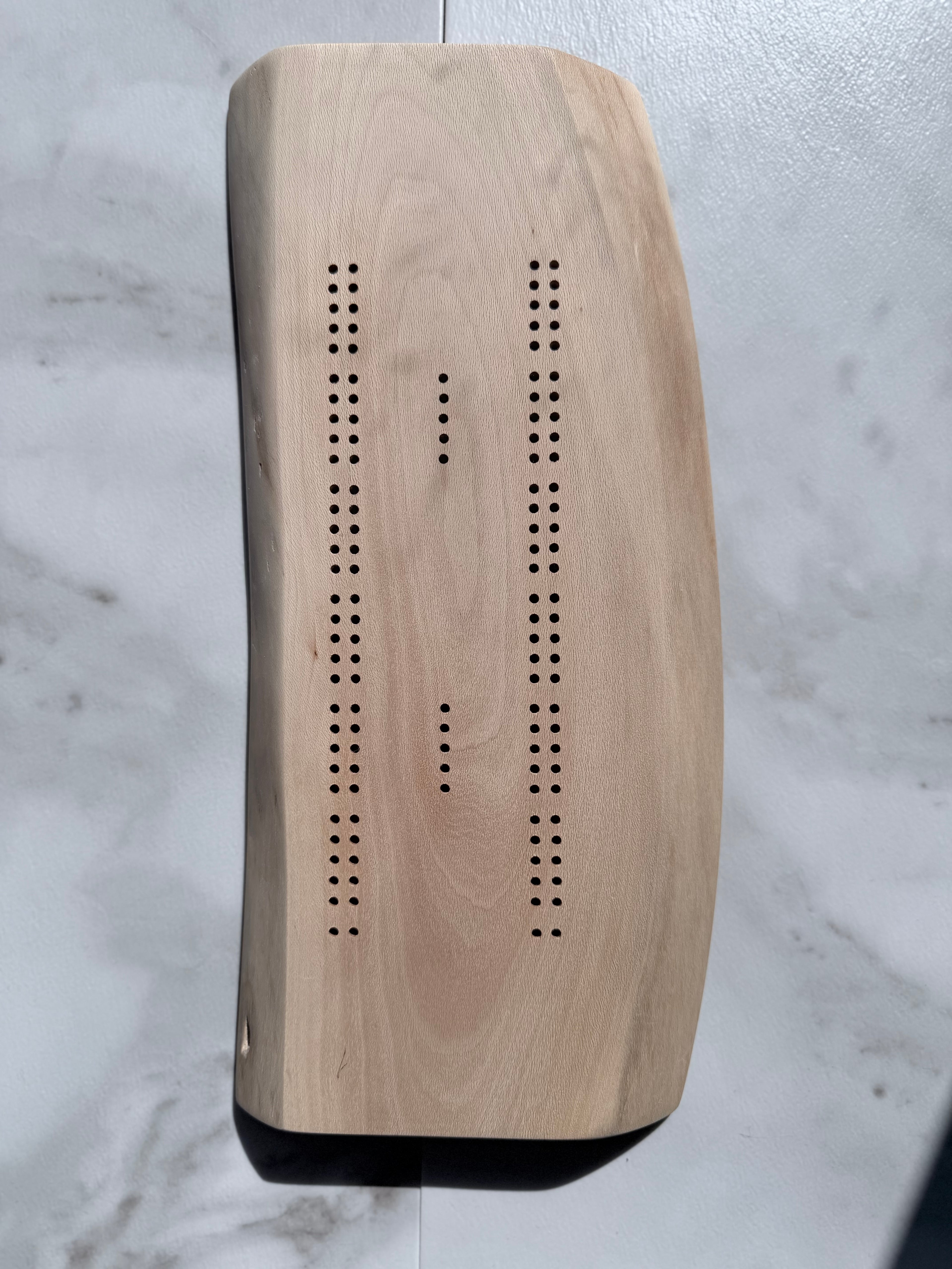 Sycamore 60-Hole Cribbage Board
